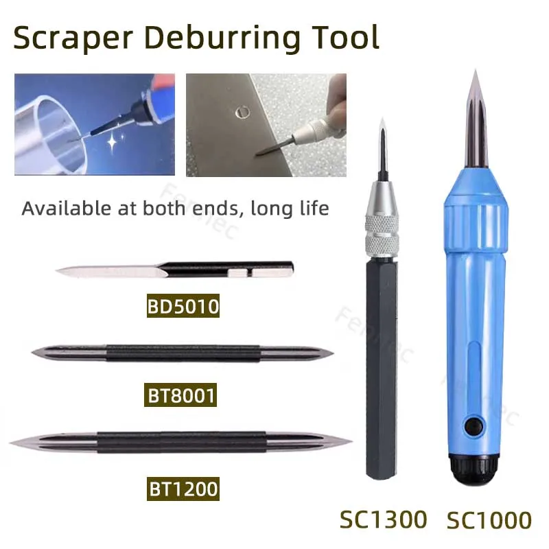 Triangular Burr Scrapers Deburring Trimming Tool Adjustable SC1300 UH1000 Handle /BT1200 BD5010 BT8001 Trimming Blade