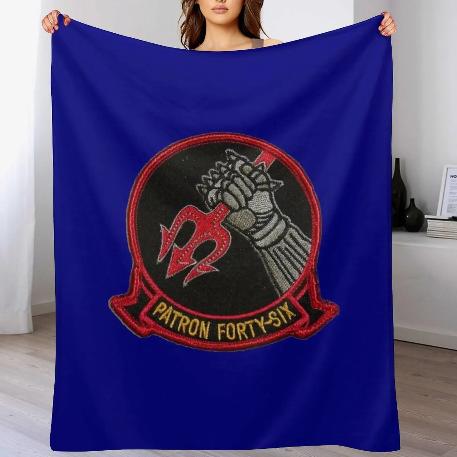 VP-46 PATROL SQUADRON STORE Throw Blanket Soft Sherpa Fleece Warm Blanket for Winter