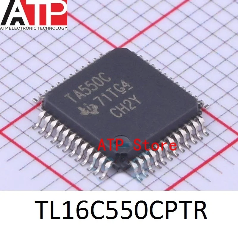 10PCS New Original TL16C550CPTR TA550C TL16C550CPFBR TA550B TQFP48 TL16C550CP TL16C550 UART Interface IC CHIP