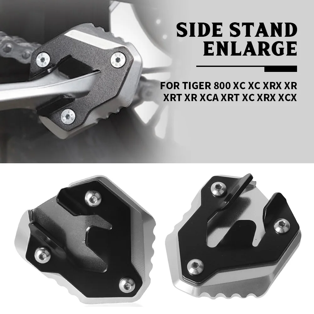 

FOR Tiger 800 XC XRx XR XRt XCa XRt XCx (2010-2014) A08 A082 C201 Side Stand Pad Plate Kickstand Foot Enlarger Support Extension