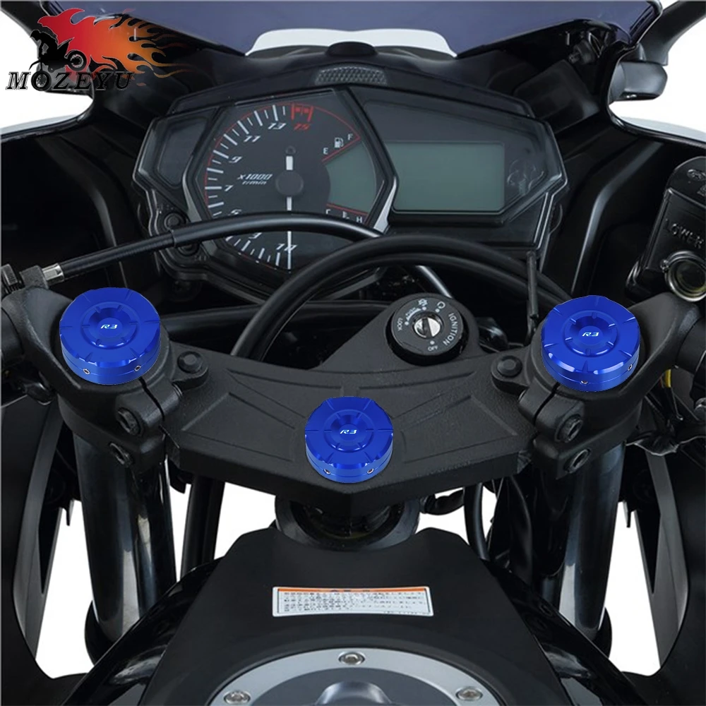 

YZF R3/R25 MT 03/25 Motorcycles Accessories Front Fork Suspension Top Cover Cap For YAMAHA YZFR3 YZFR25 MT25 MT03 2015 - 2024