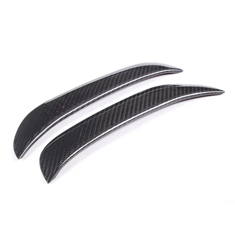 Dry Carbon Fiber Car Front Bumper Fog Lamp Decoration Stickers Car Fog Lamp Accessories For Maserati Grecale 2022 2023