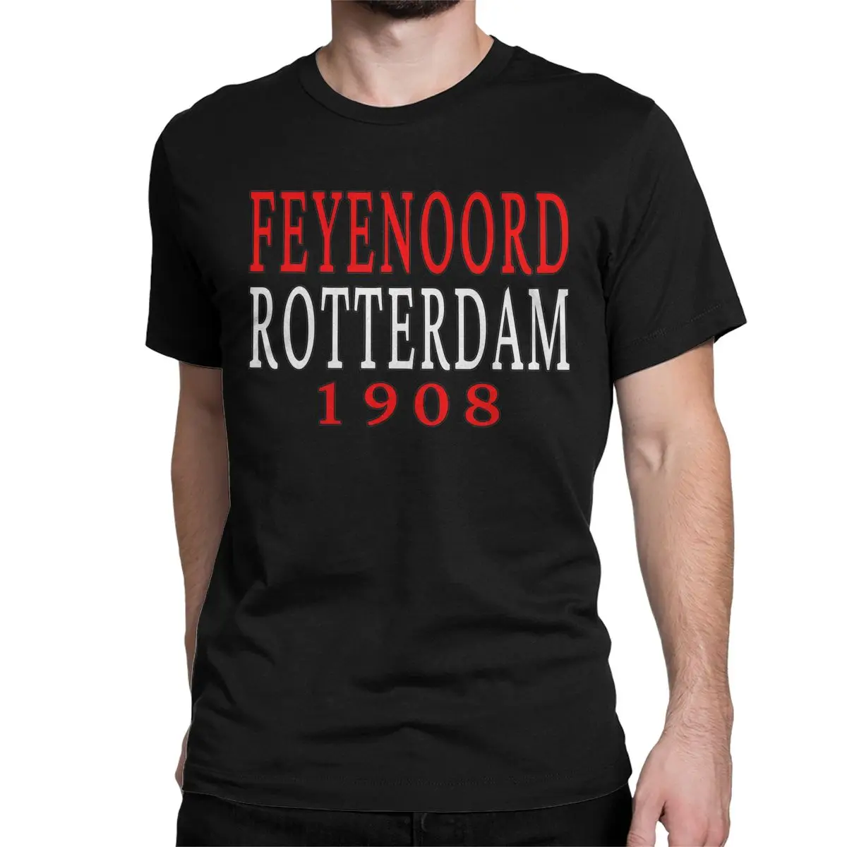 Men Women\'s Feye-noords Rotterdam 1908 T Shirt Pure Cotton Clothes Vintage Short Sleeve O Neck Tee Shirt Birthday Gift T-Shirt