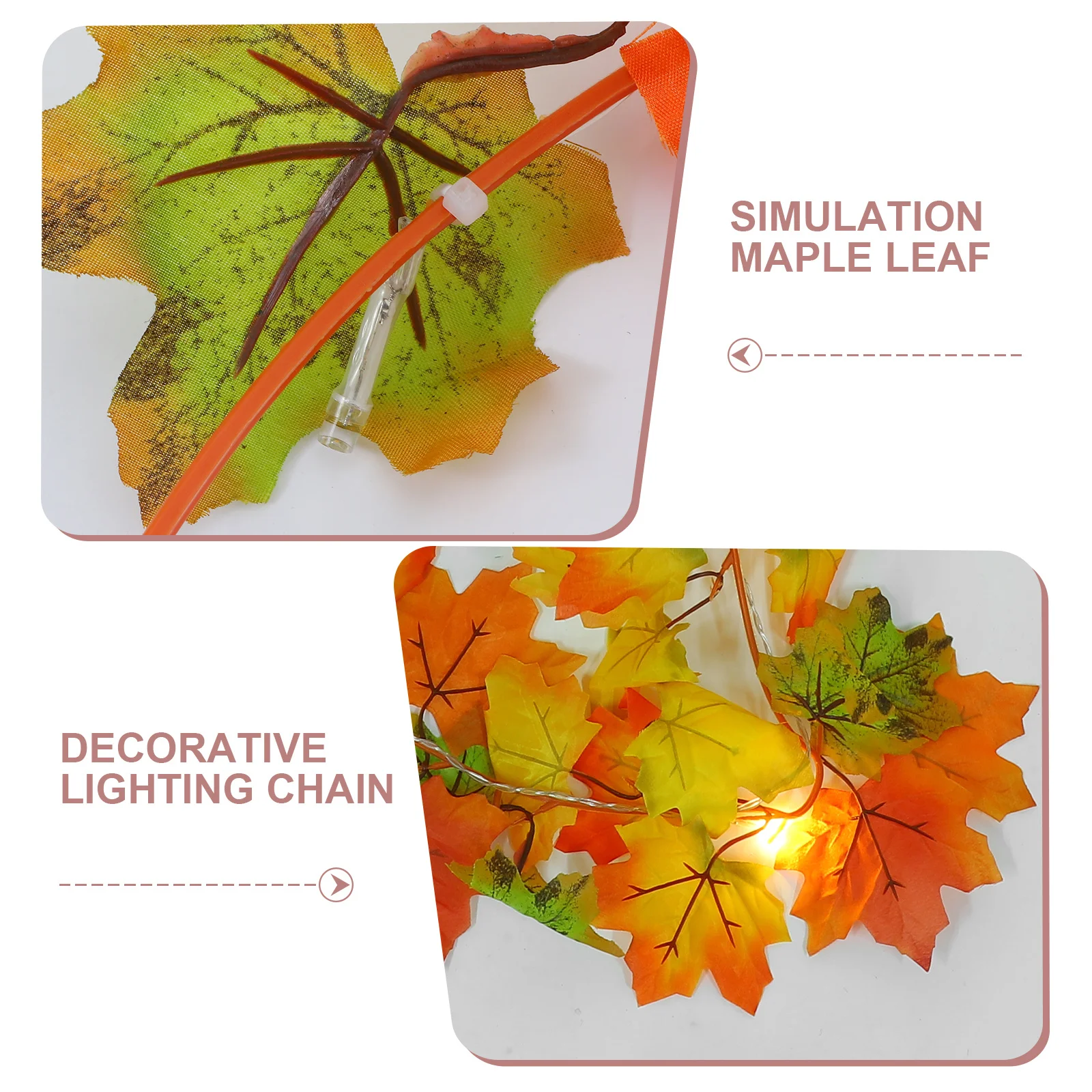 1Pcs Maple Light String Flexible Lightweight Easy Shaping Warm Comfortable Relaxing Romantic Atmosphere