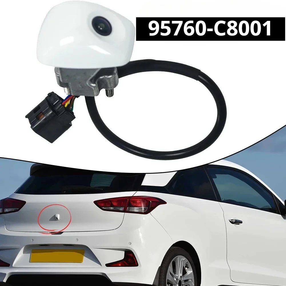 

Белая автомобильная камера заднего вида, 1 шт., резервная камера заднего вида 95760-C8001 для Hyundai I20 12 В, прямая установка, антикоррозийная