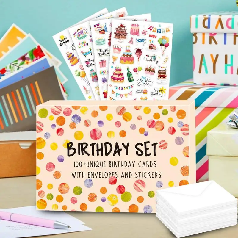 Happy Birthday Cards With Envelopes Greeting Cards Assortment Birthday Cards Set Of 50 Creative Coworker Birthday Card Assorted