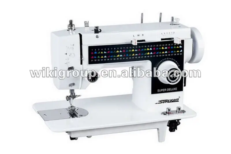 JH308 Home Use Flat-Bed Sewing Machine Domestic Steel Body 60 Cams Manual Feed Factory Direct Sale Good Quality Apparel