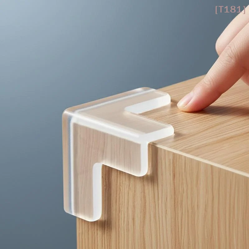 [E] 4Pcs Children Baby Safety Silicone Protector Table Corner Edge Protection Cover Children Anti Collision Edge Guards