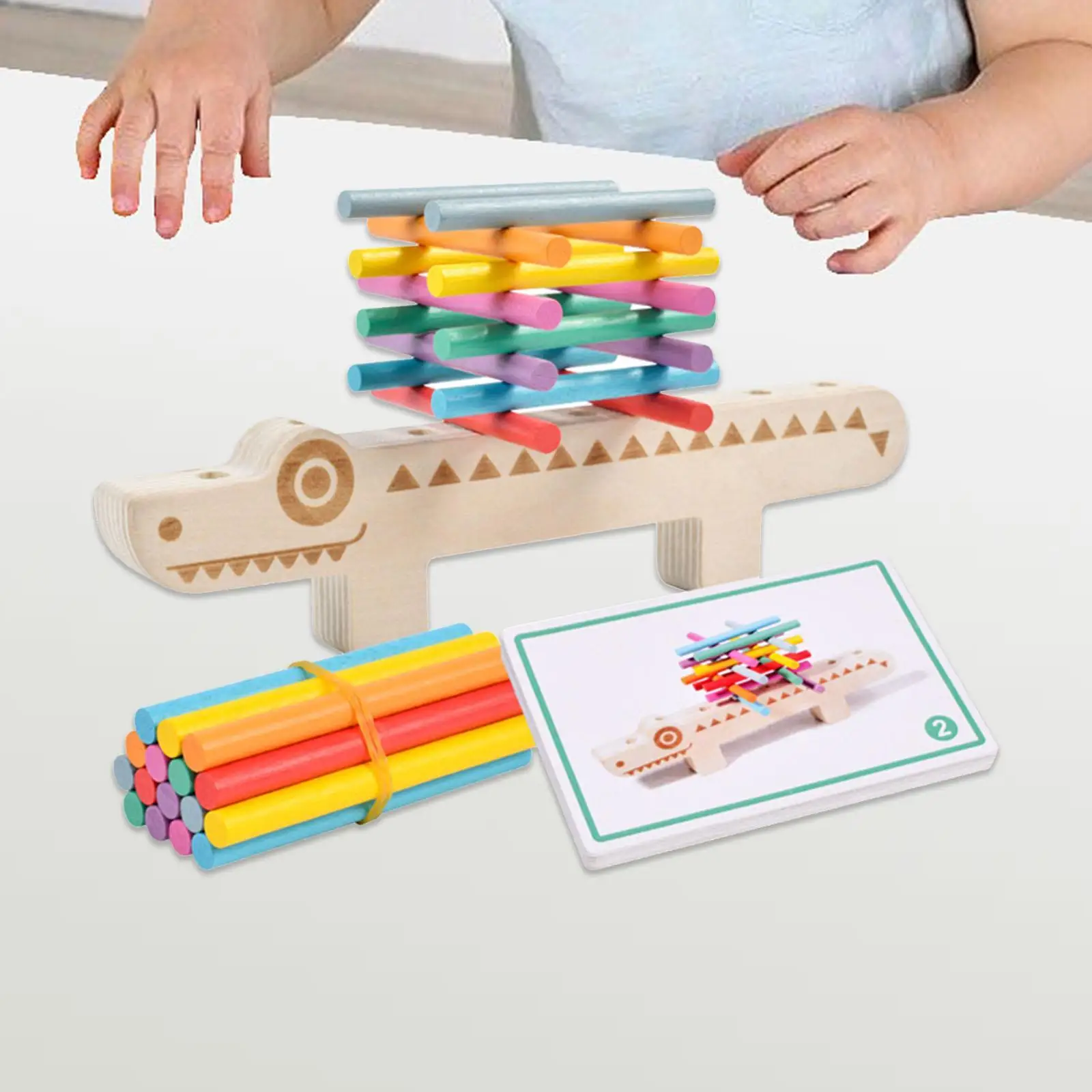 Bâtons mentaires oriels en bois pour enfants, jouets assortis pour documents Montessori, maternelle, bébés de 3 à 5 ans, cadeau d'anniversaire pour enfants