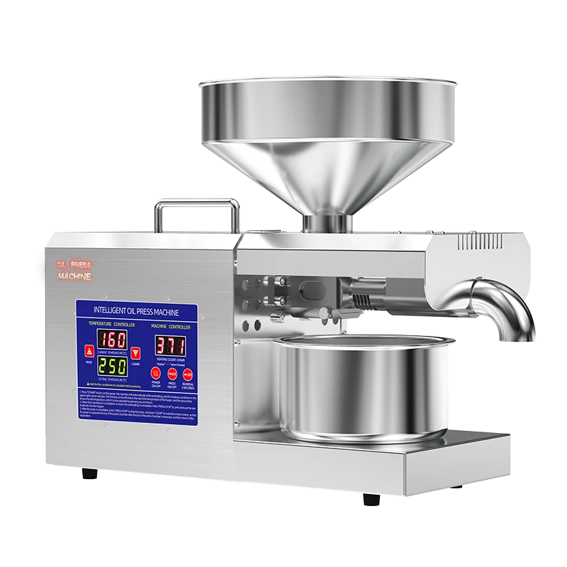 Prensador de aceite de girasol para hacer aceite de cocina, 8 KG/H, sésamo, maní, soja, máquina de prensado de aceite