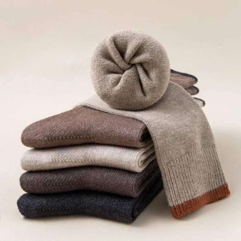 

5 pairs of women's autumn winter sweat absorbing odor proof mid tube socks simple comfortable solid color casual socks