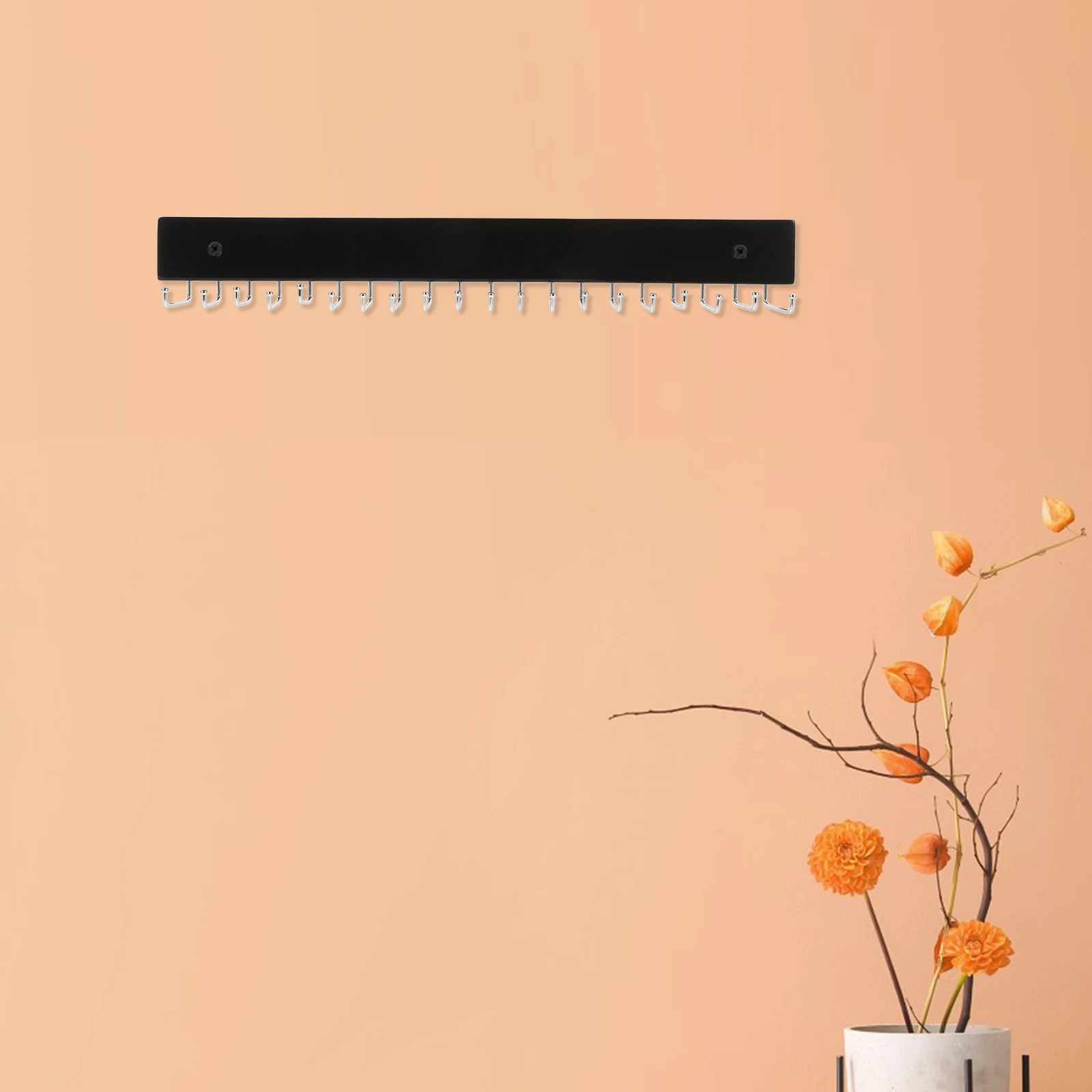 

Wall Mounted Belt Rack Organizer Hanger Multipurpose Round Metal Beech Storage Tie Holder Scarf Hanger Hooks Necklace
