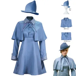 Wizard Cosplay Fleur Isabelle Delacour Busbatten Costume Magic School Hat Dress Halloween Carnival Party Novelty Uniform