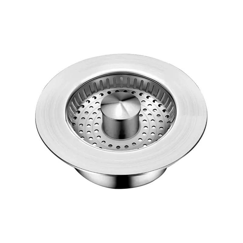 Kitchen Sink Strainer,Stainless Steel Pop-up Core Filter,Deodorant Lifting Basket For Vegetable Washing Basin Sink Stopper