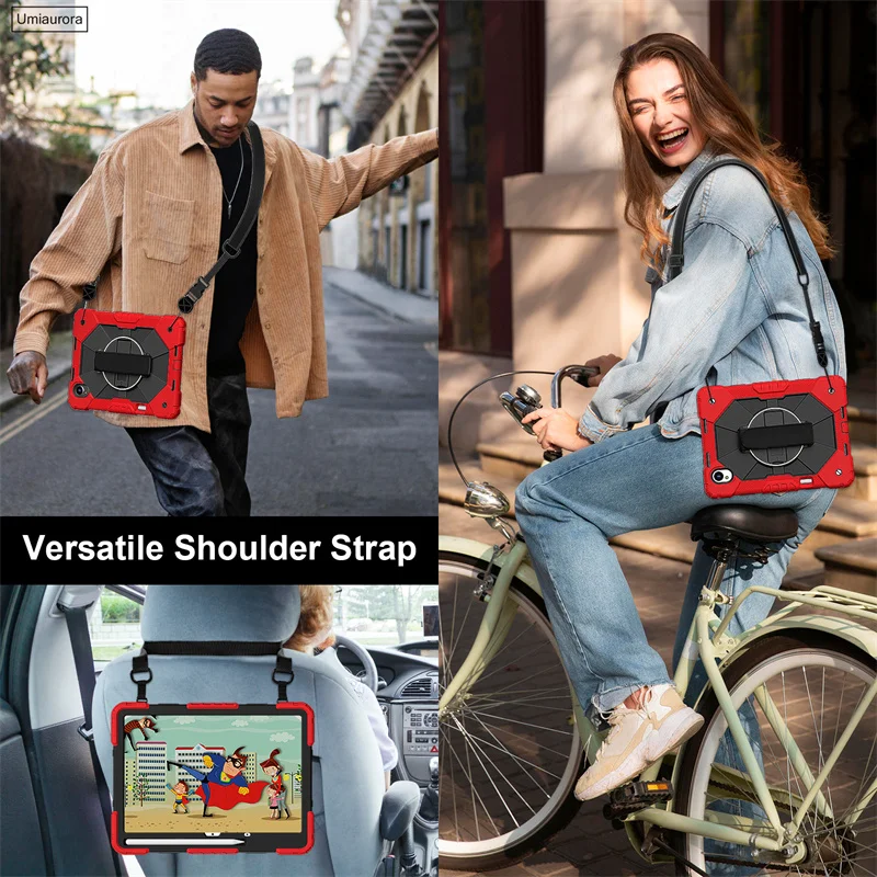 

For Huawei MatePad 11.5S 11.5 inch 2025 SLG-W10 TGR-W09 360 Rotation Hand Strap Stand Tablet Case Shockproof Pencil Holder Funda