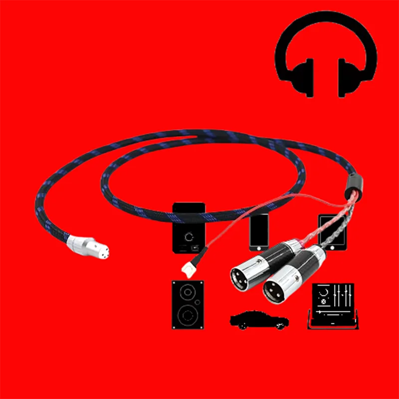 

Audiophile-Grade Tonearm Interconnect: 5-Pin DIN Male to XLR Balanced Cable for LP Turntables