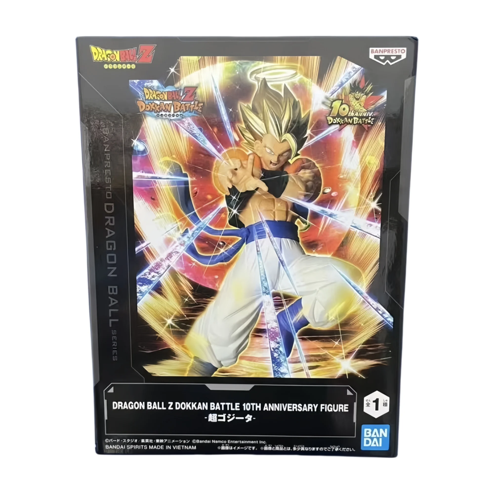 

In Stock Genuine Banpresto Bandai Dragon Ball Z Dokkan Battle 10Th Anniversary Figure Supper Gogeta Supper Vegetto About 19Cm