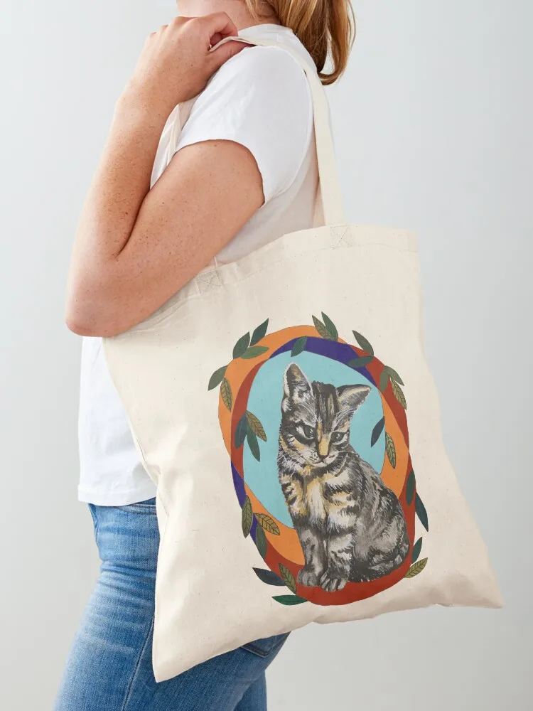 

Grey cat Tote Bag shopping cart bags women bag Women's shopping bag tote bags aesthetic