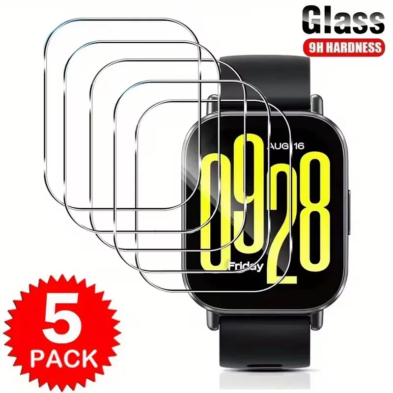 1-5Pcs Tempered Glass for Xiaomi Redmi Watch 4 Smart Watch HD Screen Protector Anti-Scratch for Mi Redmi Watch 4 Prottiecve Film