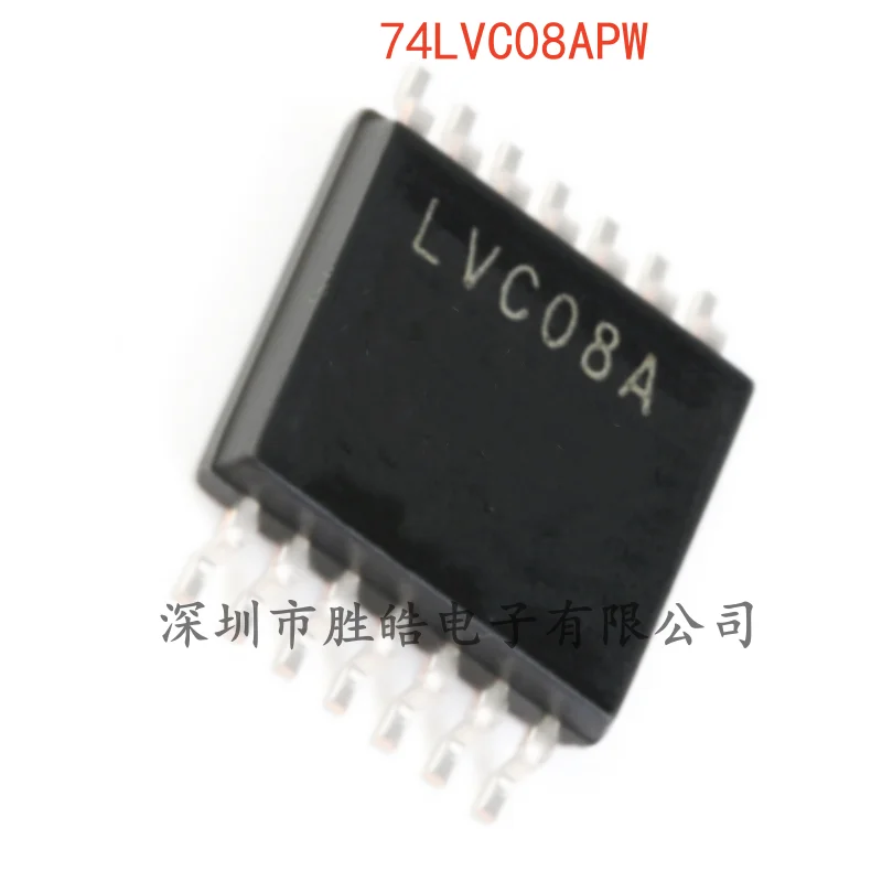 (10PCS)  NEW  74LVC08APW , 118   Quad 2 Input with Door   Logic Chip   TSSOP-14    74LVC08APW   Integrated Circuit