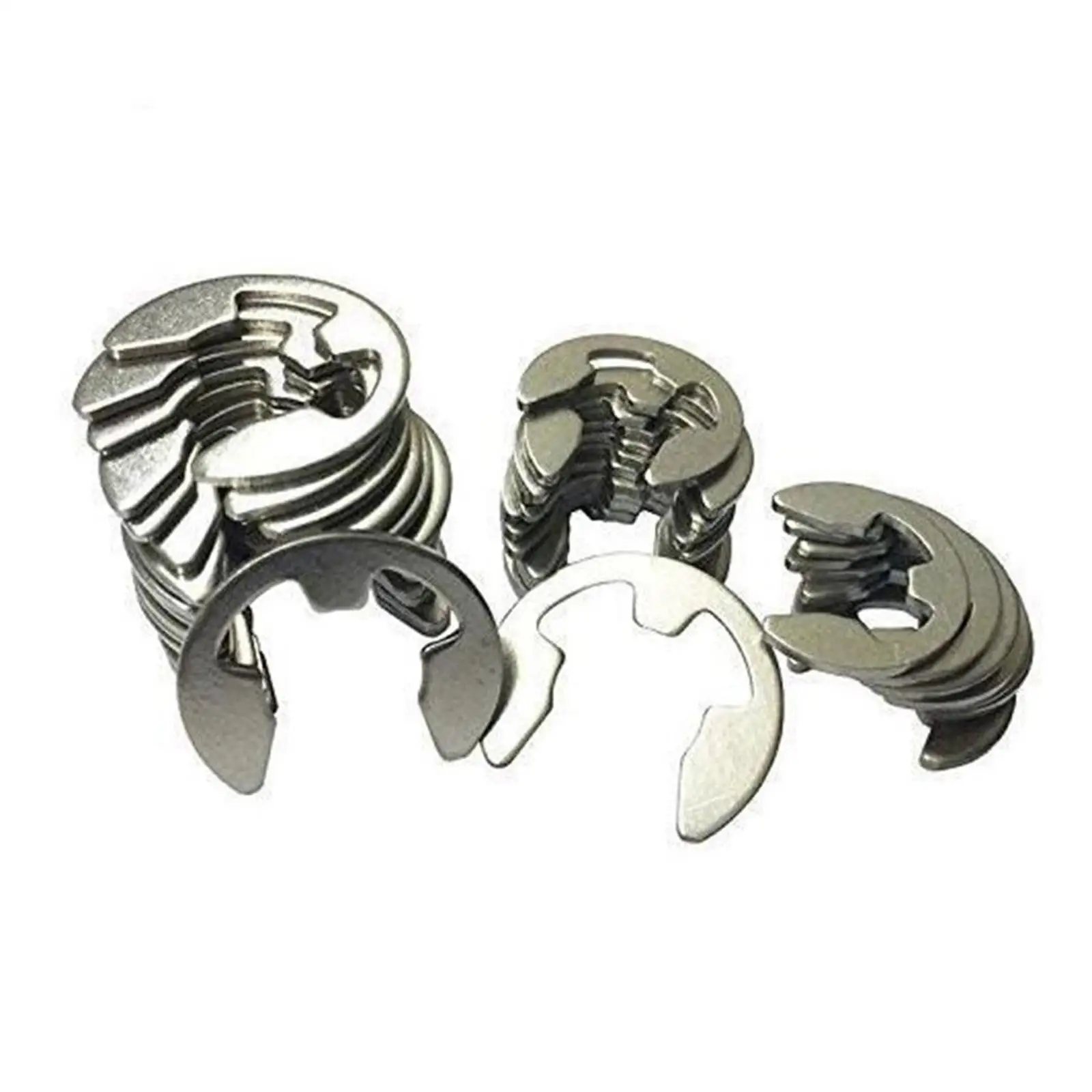 120pcs Stainless Steel E-clip Holds Circlip Assortment 1.5mm ~ 10mm