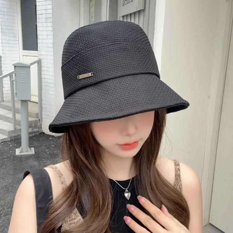 2023 Korean Spring Autumn New Female Japanese-Style and Internet-Famous Ins Bucket Hat Summer Sun Protection Face