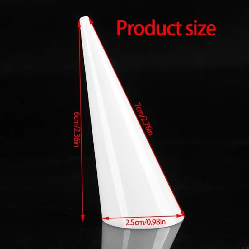 

Пластиковые кольца-органайзеры, конусы, прозрачный белый, черный держатель для ювелирных изделий