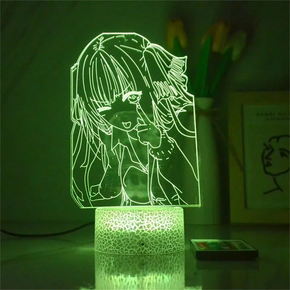 Lampka nocna 3d Figurka anime Nakano Ichika Lampa stołowa Nakano Miku Akrylowa lampka nocna LED do dekoracji sypialni Prezenty urodzinowe