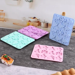 Snowflake Snowman Silicone Moulds Christmas Tree Decoration DIY Jewelry Making chocolate Party Cake Decorating Tools