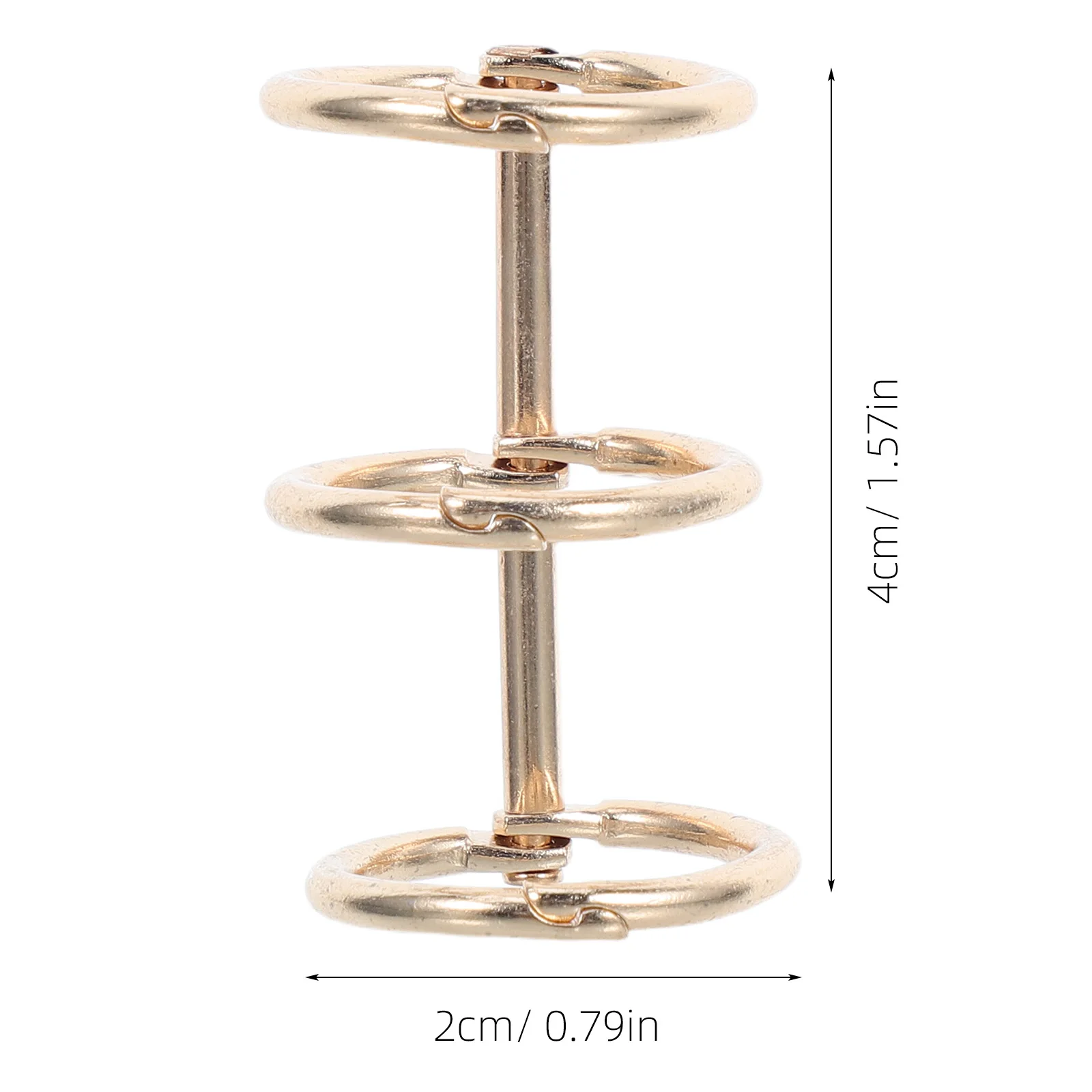 Anneaux de reliure de calendrier en métal, 2 pièces, anneaux à feuilles mobiles pour bricolage, carnet de notes, Album Photo, journal de voyage, accessoires de reliure pratiques