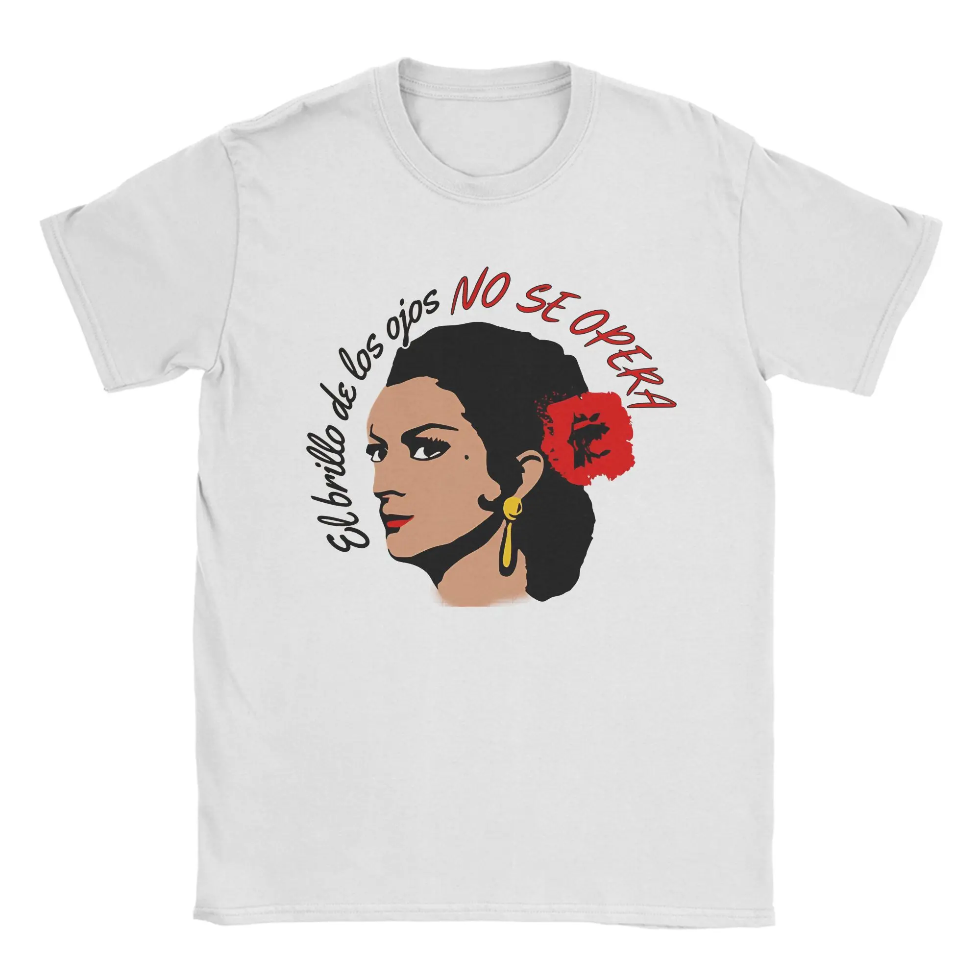 Funny the brightness Lola Flores  T-Shirt Men Cotton Short Sleeve  Crewneck Summer Top Tee