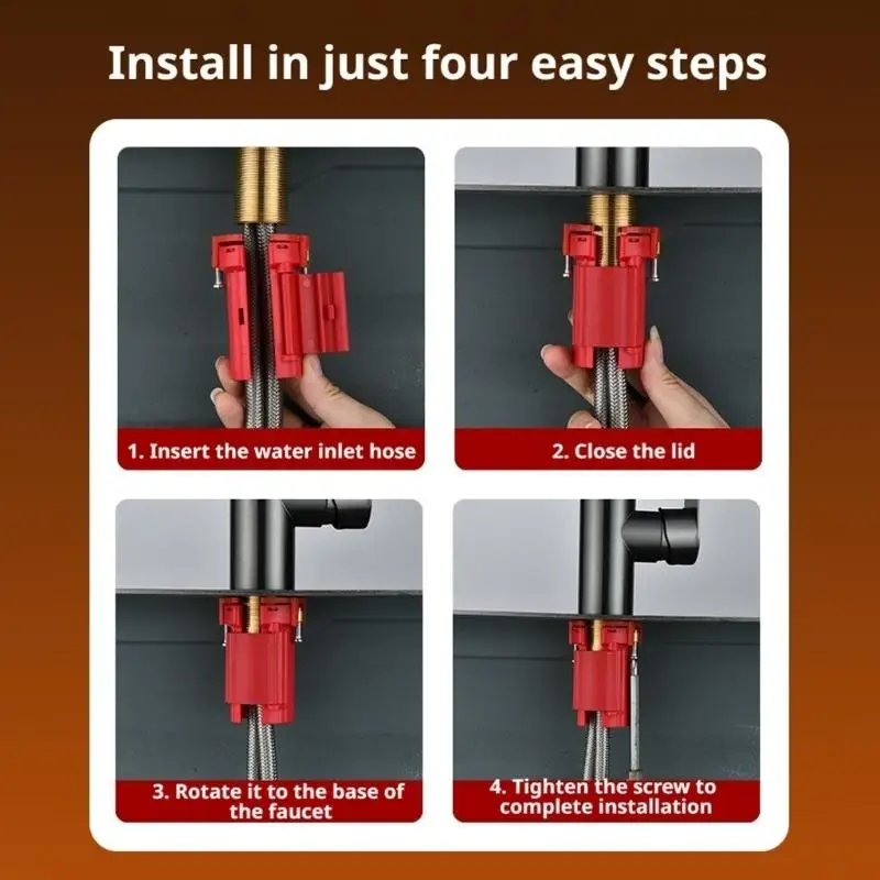 652F Internal-Screw Faucet Fastener for Reducing Loosening and Shifting