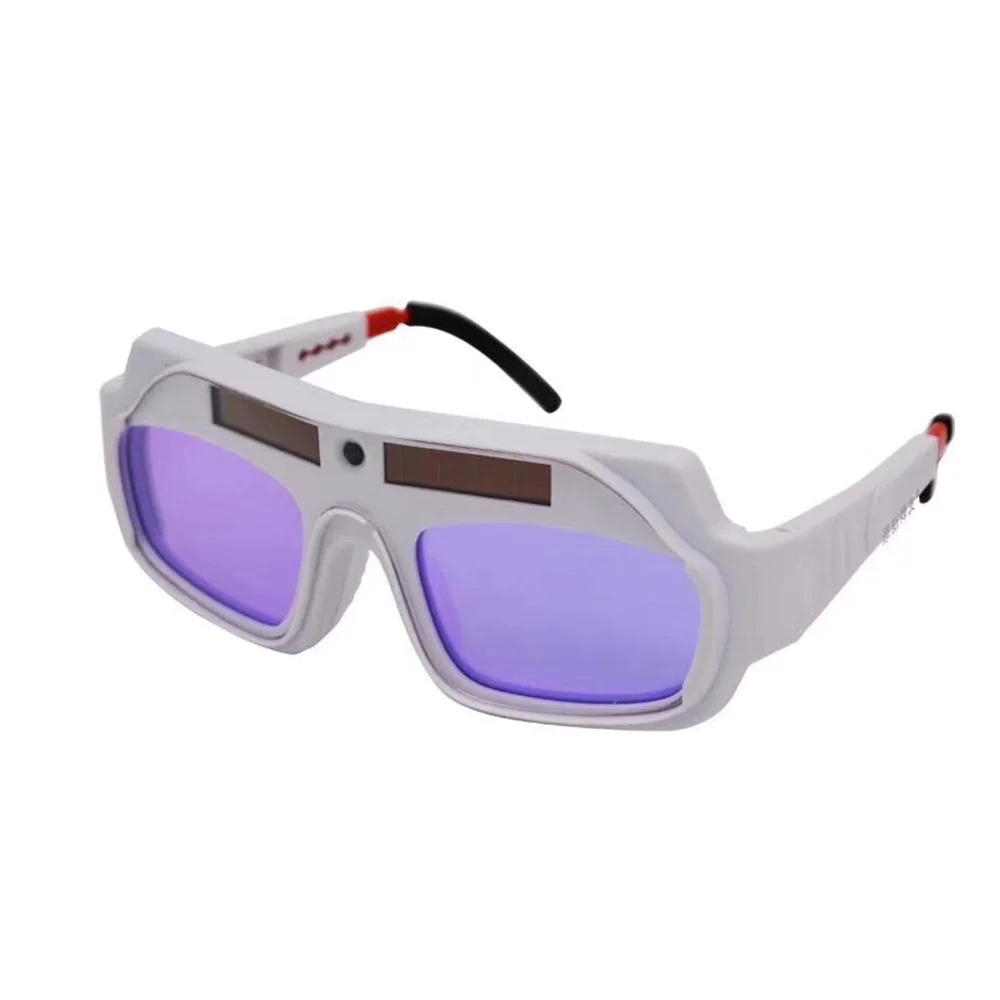 

Automatic Variable Light Electric Welding Glasses with White/Black Color, No.3 Dimming Brightness, No.11 Dimming, Solar Panels