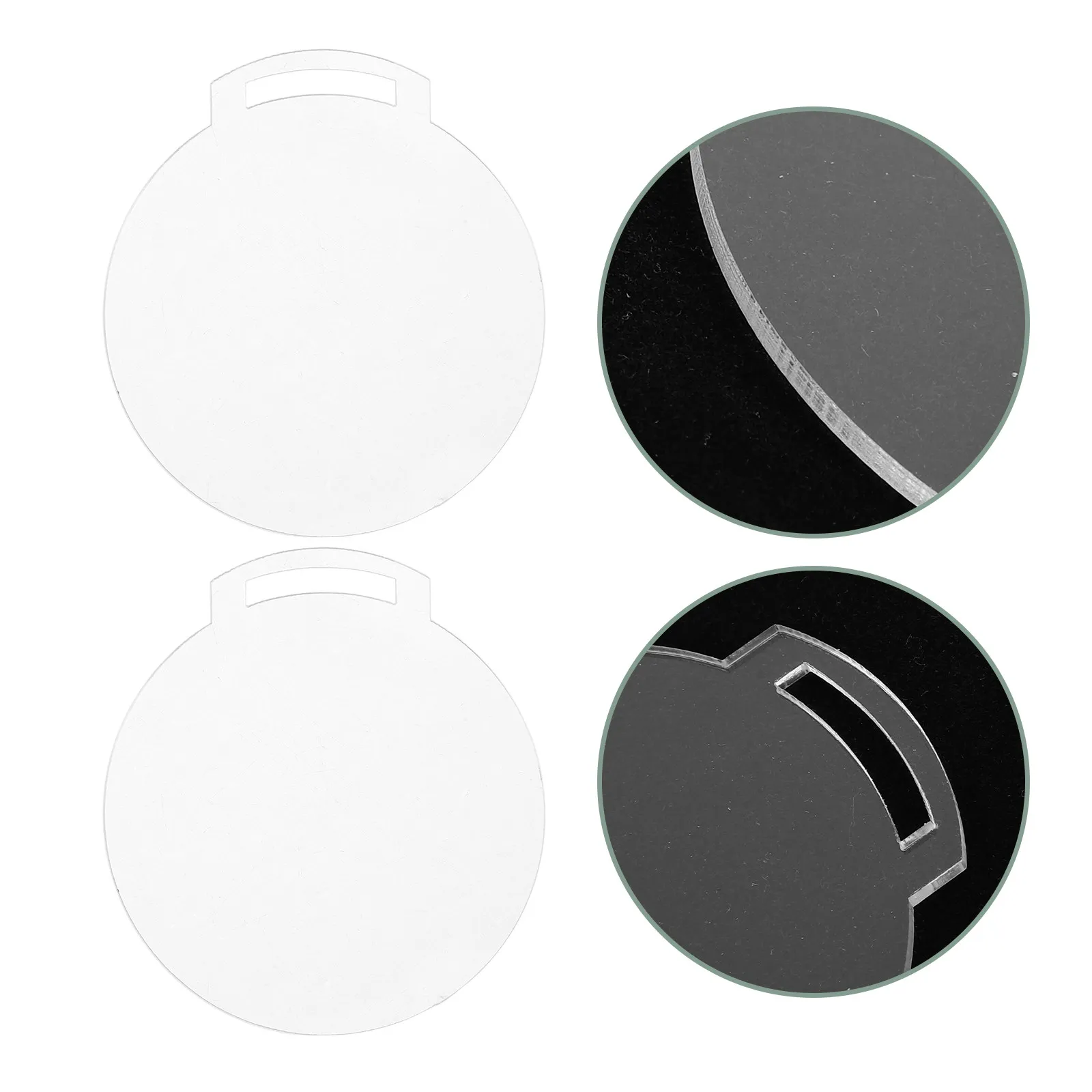 30Pcs Clear Acrylic Circle Plaques Blank Medals DIY Kit for School Awards Field Day Winner Gymnastics Prize Party Favor Craft