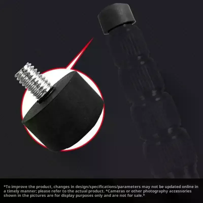 1Pc Universal Anti-slip Rubber Foot Pad Feet Spike 3/8 Inch 1/4 Inch M8 Photography Accessories For Tripod Monopod