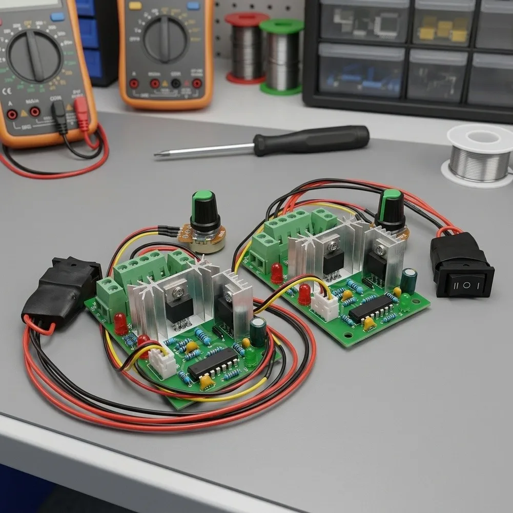 Overload Protection Motor Controller Motor Controller Forward Reverse Switch 73.5mm X 45.5mm X 27mm Motor Rate Controller