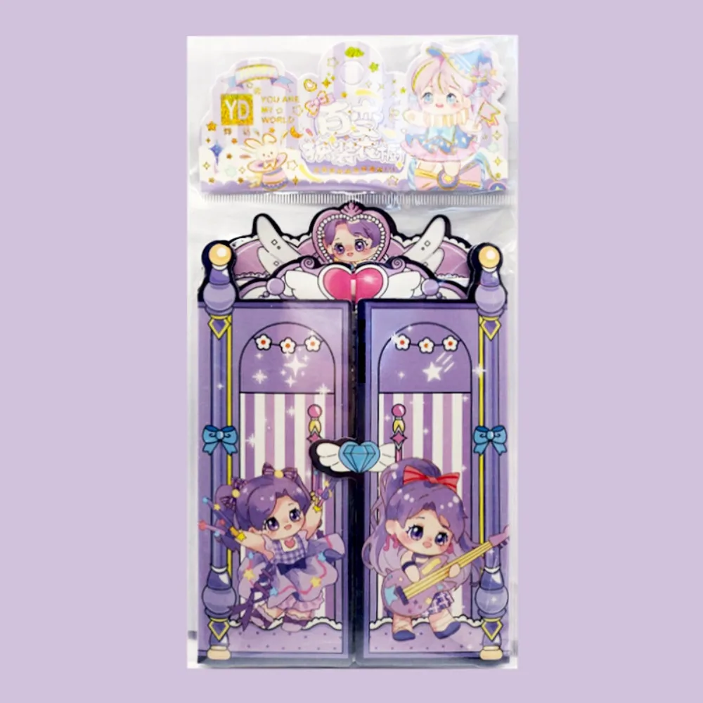 

Набор для творчества DIY Aki Sauce: Тихая книга 10*15 см, Принцесса, Смена одежды, Наклейки-коллаж, Набор для создания стикеров