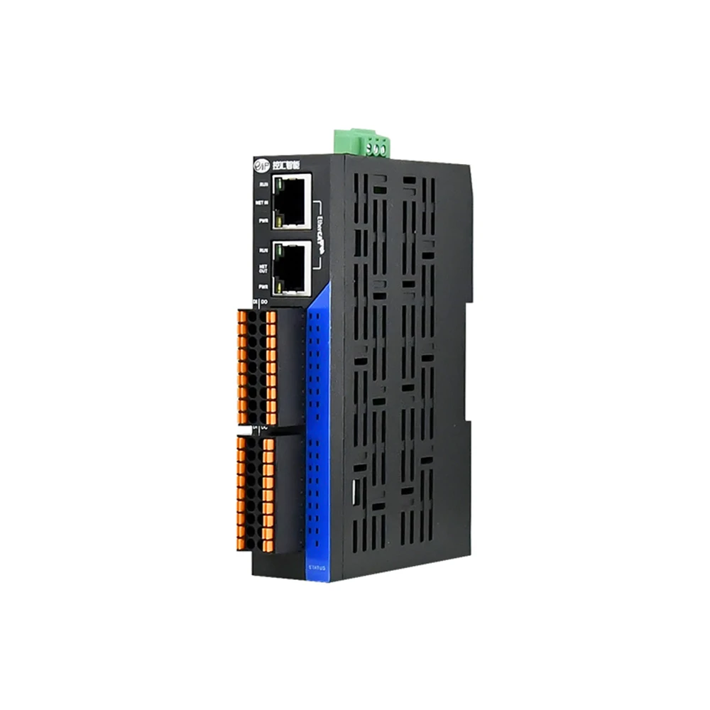 EDS-32A EIP Industrial Bus Controller EtherCAT Remote I/O Module Ethernet Communication Analog PLC Module 16 Digital Stock