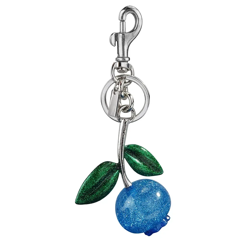

Crystal blueberry keychain pendant, cross-border fruit pendant, bagged blueberry pendant, bag pendant