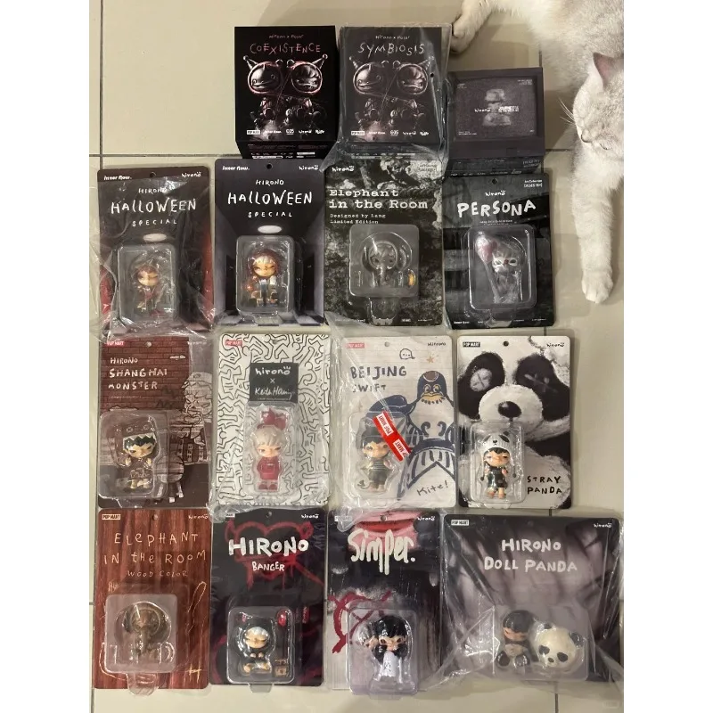 

POPMART Product Hirono Big Family Combination Series Hanging Card Panda Figure-maker Limited Edition Exquisite Trendy toy gift