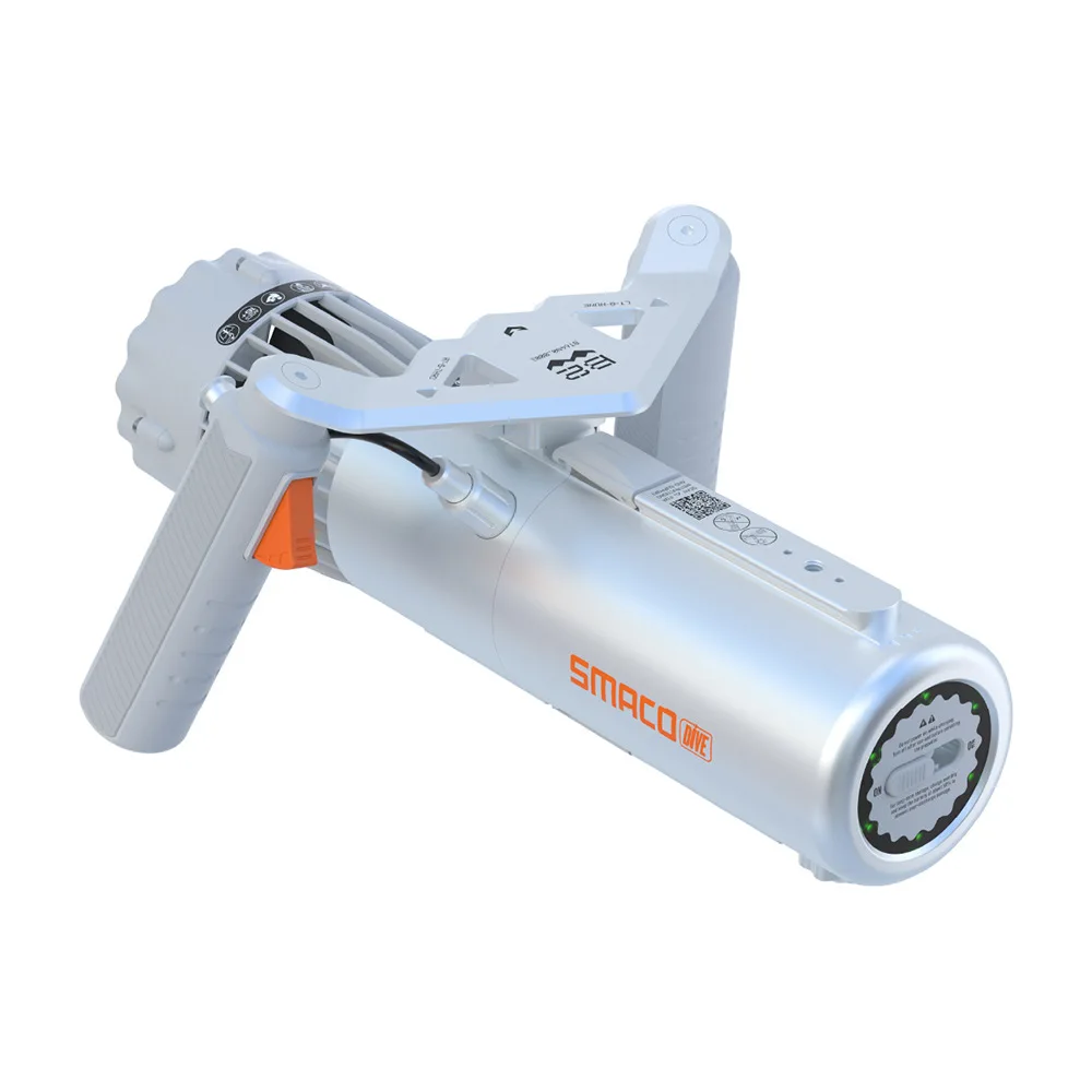 Outdoor Diving Thruster 60-Meter Depth Waterproof Portable Aluminum Alloy 5000mAh Battery Underwater Propulsion Device 1.8m/s