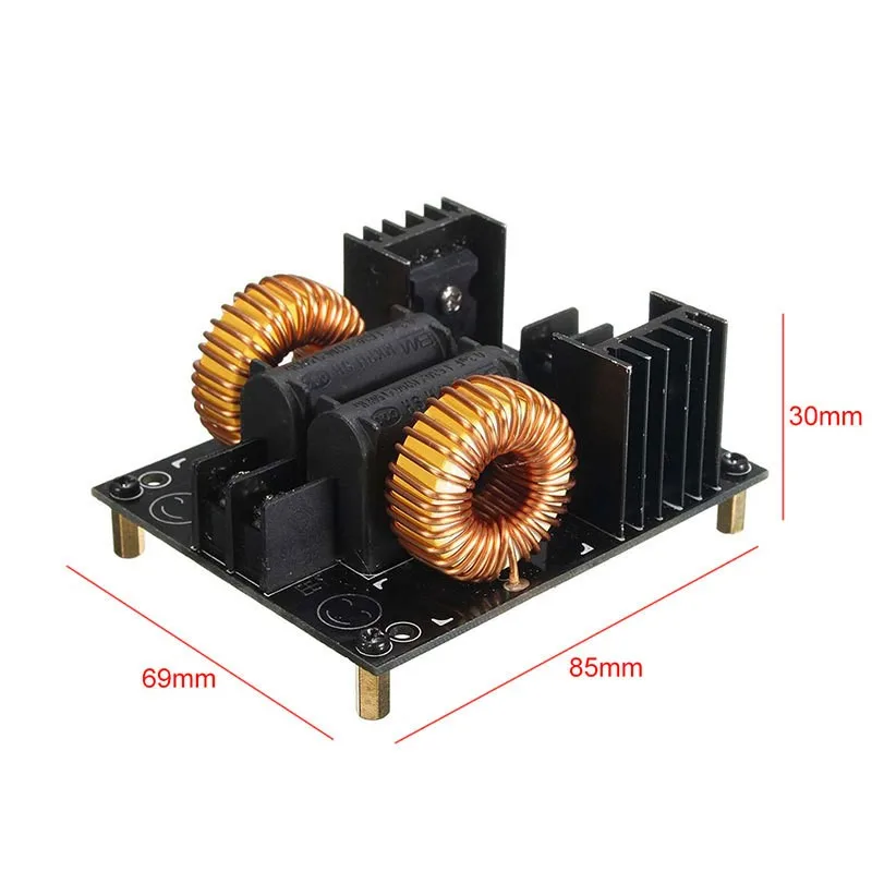 1000W 20A 12-30V ZVS Low Voltage Board Heating Module Induction Board Heating Module Flyback Driver Heaters