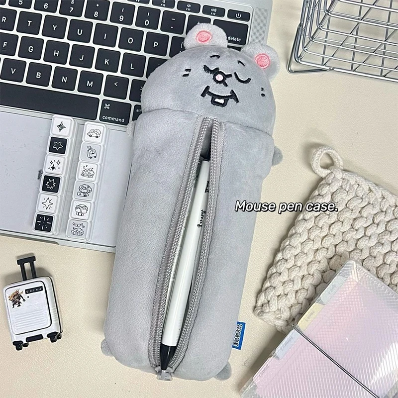 Fashion Cartoon Pencil Pouch Large Capacity Pen Case Cute Cosmetic Bag Multifunctional Student Stationery Storage Bag Gifts