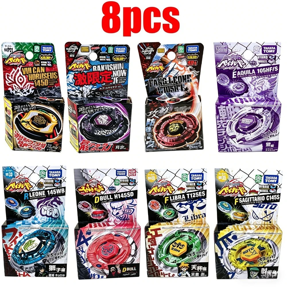 Takara Tomy Genuine 8PCS  Bakushin Susanow/BBP01/Fang Leone/BB47G/BB30/BB40/BB35/BB48 With launcher Original packaging