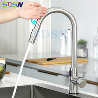 Digital Touch Kitchen Faucet Newly Arrival Hot Cold Brushed Nickel Kitchen Sink Mixer Tap Smart Touch Digital Kitchen Faucets