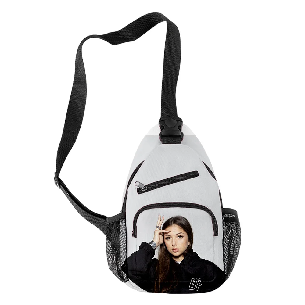 Hip hop popular eva rainha crossbody sacos de peito oxford à prova dwaterproof água meninos/meninas esportes sacos viagem impressão 3d moda sacos ombro