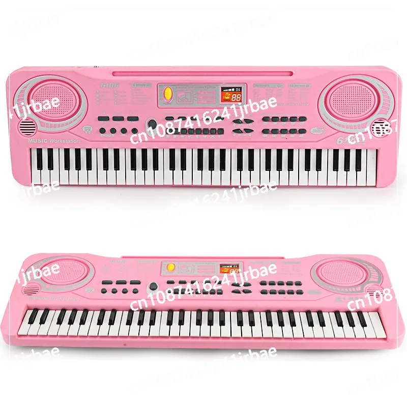 61 Keys Electronic Organ USB Electric Piano Digital Keyboard Piano Musical Instrument Microphone Music Gifts For Kids