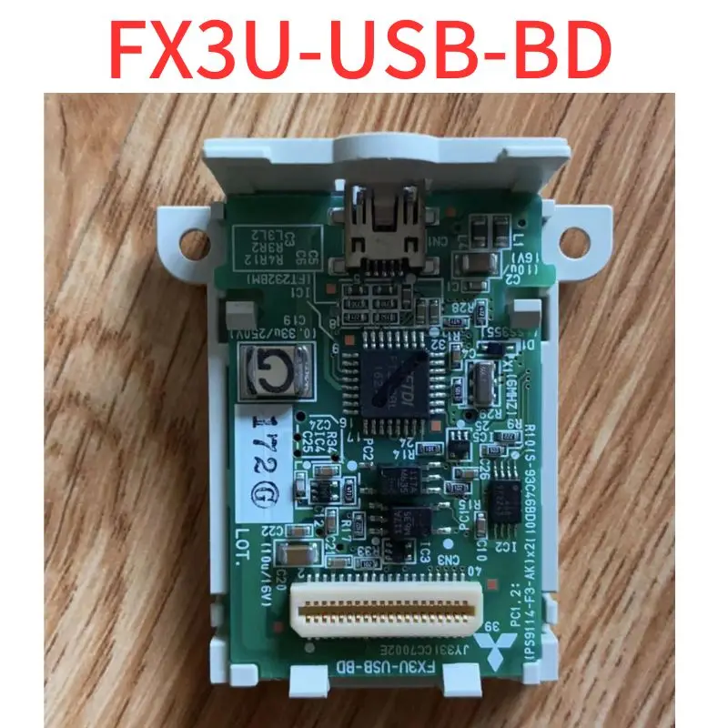 Second-hand The PLC communication module FX3U-USB-BD has good functionality