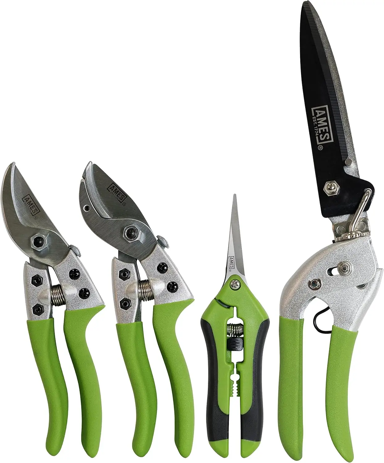 

20213344 4-Pc. Pruning Tools Kit With Bypass & Anvil Pruners, Garden Snips, Grass Shears & Canvas Case