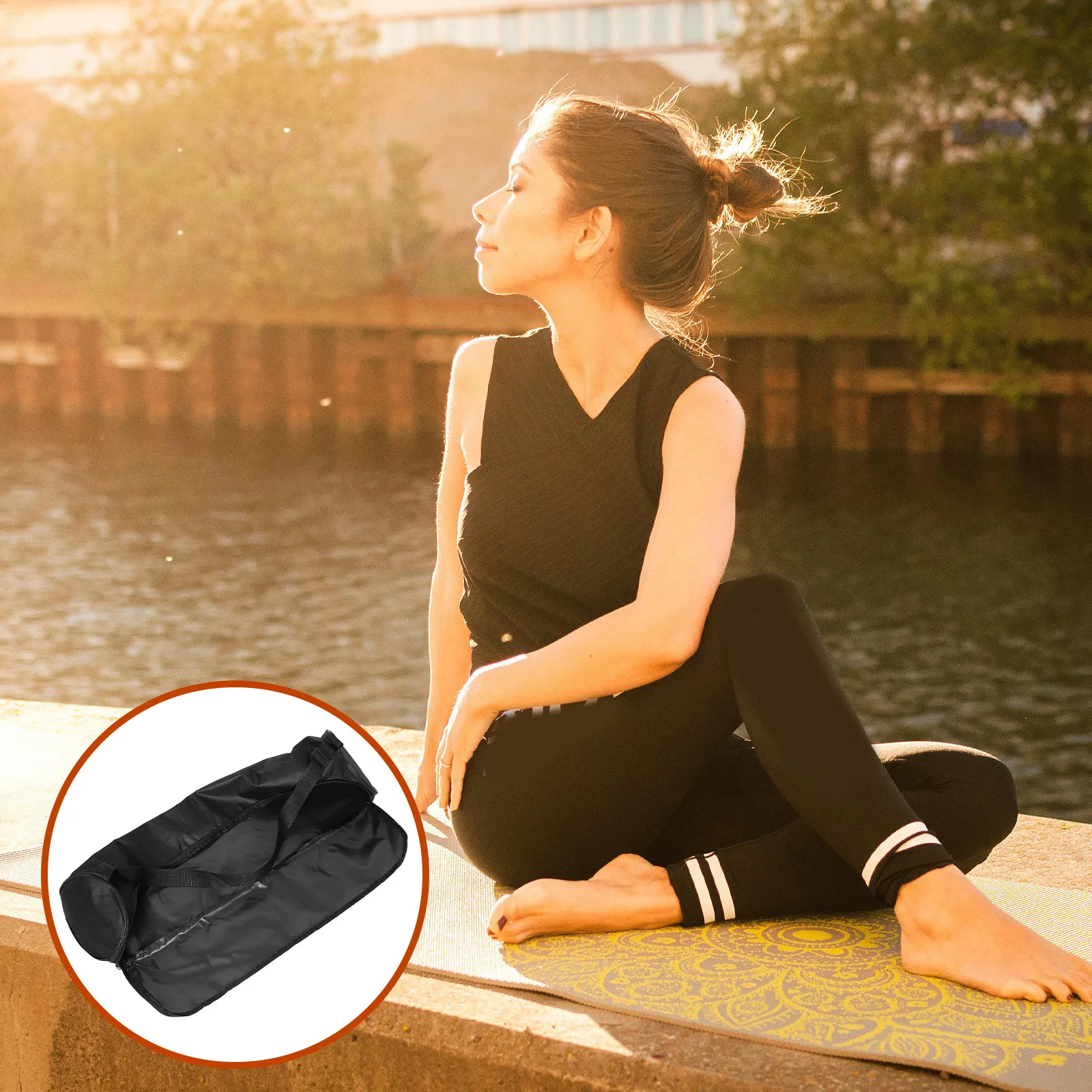 

Multi-Functional Foldable Yoga Oxford Cloth Spacious Durable Carrier Tote Bag for Yoga Accessories Gym Use